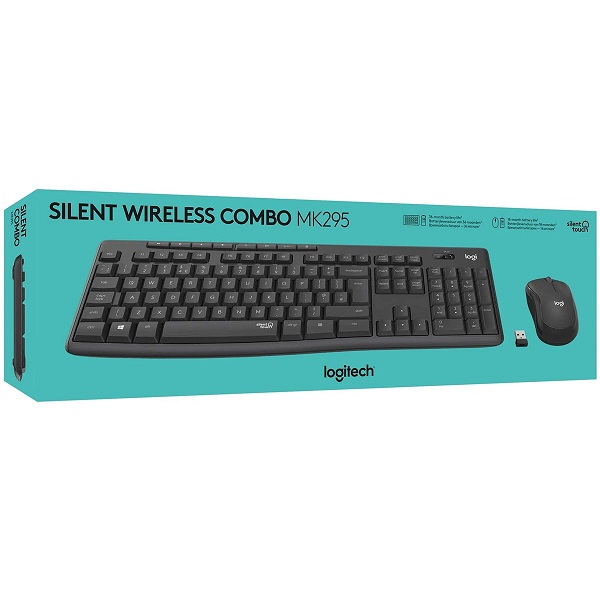 Logitech MK295 Silent Wireless Keyboard & Mouse Combo thumbnail 1