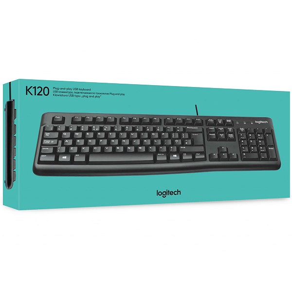 Logitech K120 USB Full Size Keyboard | Premium Quality thumbnail 1