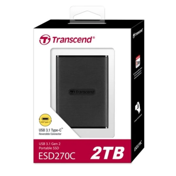 Transcend ESD270C 2TB Portable External SSD | Premium Quality thumbnail 1
